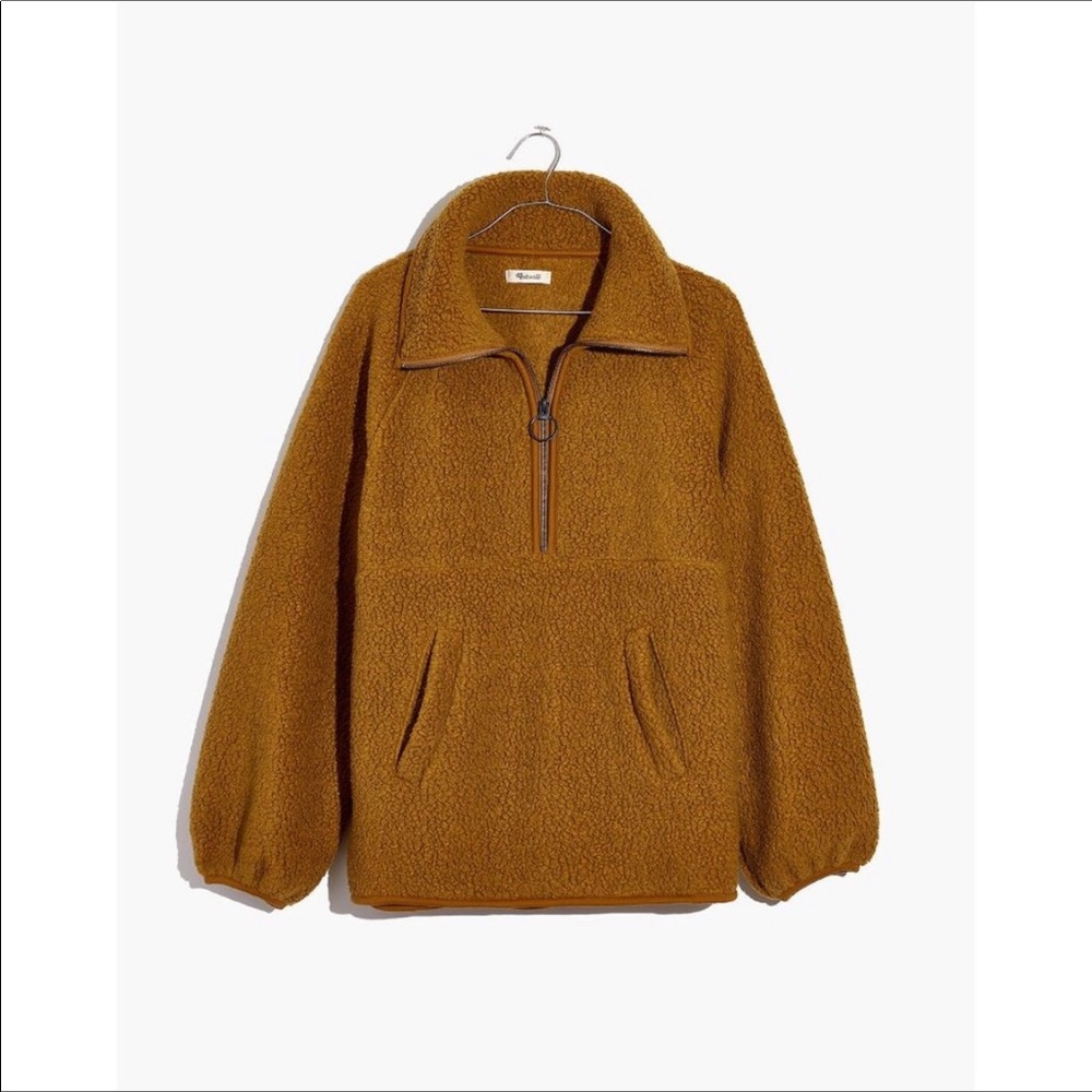 Madewell Polartec Fleece Half Zip Sherpa NEW